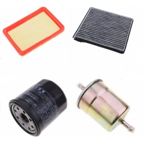 4Pcs/Lot Car Filter Sets Suit For Lifan 520 520i 1.3L Air Filter+Oil Filter+Cabin Filter+Fuel/Gas Filter