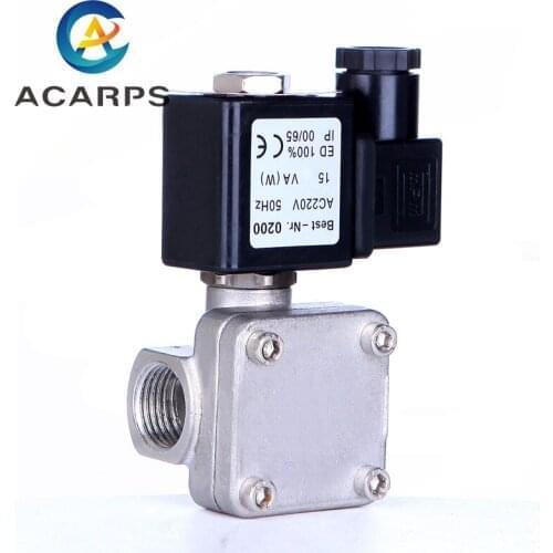 3/4" High Pressure Normally Closed Stainless Steel Solenoid Valve 1.6Mpa 0927 Pilot Formula Solenoid Valve