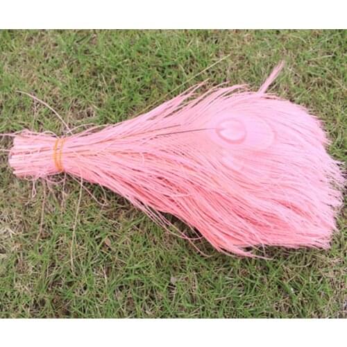 Wholesale 50 PCS beautiful pink 25-30 cm/10-12 inches high quantity peacock feathers all sorts of adornment