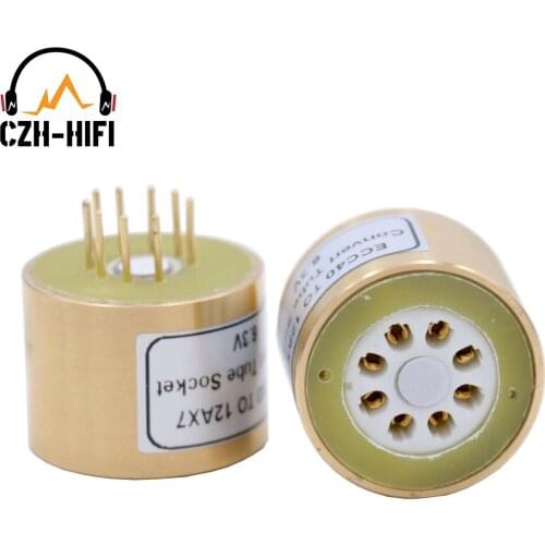 1PC Tube Socket Adapter Converter ECC40 to 12AX7 9pin to 8pin Vacuum Tube Socket Vintage Audio Amplifier DIY