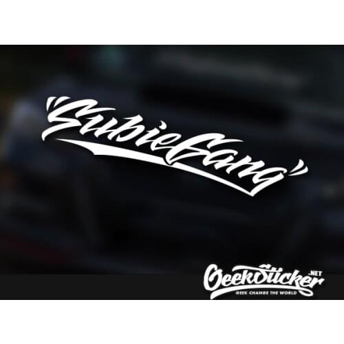 SUBIEGANG Windshield Decal Car Sticker Banner for WRX STI Legacy Forester Outback Levorg Impreza BRZ JDM Car Drift Sticker
