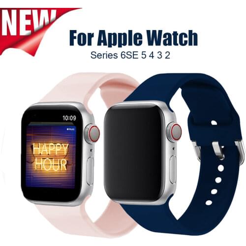 Solo Loop Strap For Apple Watch Wrist Strap 6 Se 5 4 3 2 Bands 44 40mm Silicone Sport Bracelet For IWatch 38 42mm Watchband