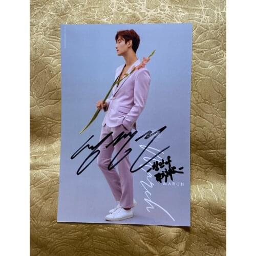 Hand signed TVXQ MAX autographed group photo 4*6 autographs in ink 032020B