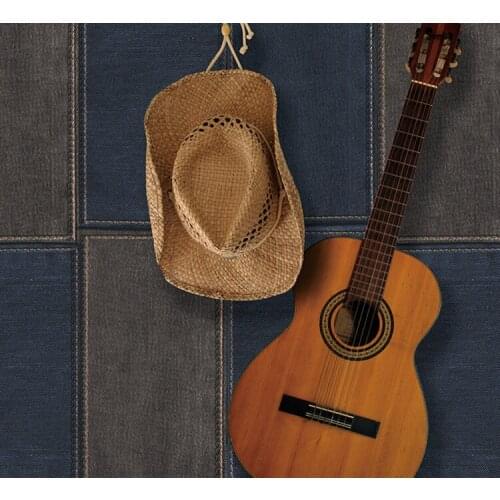 Plaid Blue Jeans Wallpaper Rolls for Living room 3d wall paper Sofa Background 3d wallcoverings 3d Papel de parede