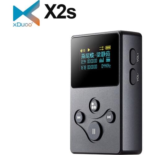 Xduoo X2S Hi-Res Lossless Portable Music Player MP3 Support DSD128 PCM 24Bit/192K Aluminum Shell Compact body