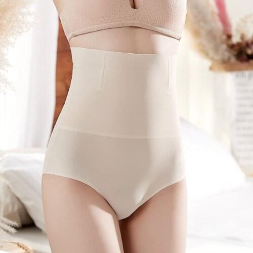 Women Seamless Silky High Waist Slimming Tummy Control Knickers Pants Pantie Briefs Magic Body Shapewear Lady Corset Underwear