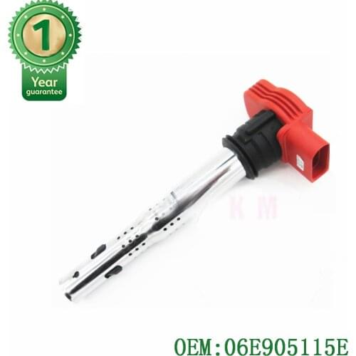 1pcs TOP IGNITION COILS 06E905115E 06E905115C 06E905115B 06E905115D FOR AUDI R8 Q5 Q7 S4 S6 A4 A5 A6 A8 QUATTRO 3.0 3.2 4