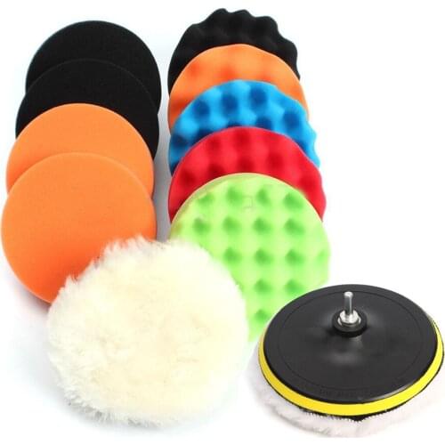11Pcs 3" Waffle Buffer Polishing Pad Set For Car Polisher cleaning supplies cleaning products household items