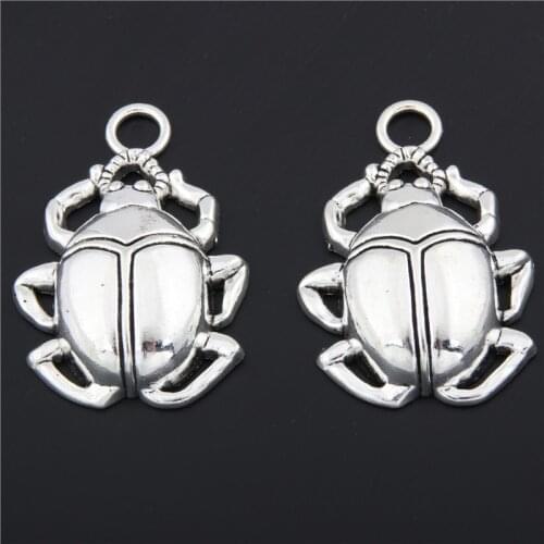 3pcs Charms Alloy Silver Color Cicada Pendants Jewelry Making Accessories For DIY Choker Necklace Handmade A2890
