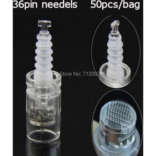 36 Pin *50pcs Electric Derma Pen Needles Bayonet Microneedle Derma Pen Titanium Needle Tip