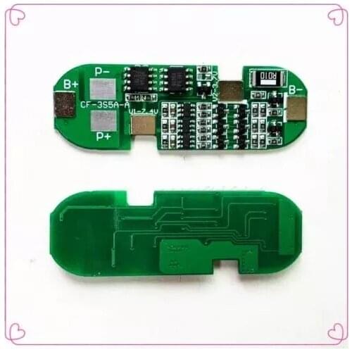 5PCS 3 cell 12V18650 lithium battery protection board 11.1V 12.6V peak 6A