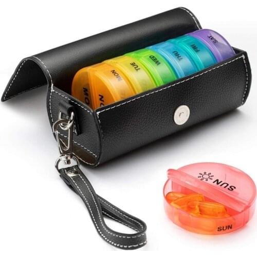 50% Hot Sale Pills Case Portable Water Proof Food Grade Plastic Moisture Proof 7 Days Pills Tablets Organizer for Outdoor