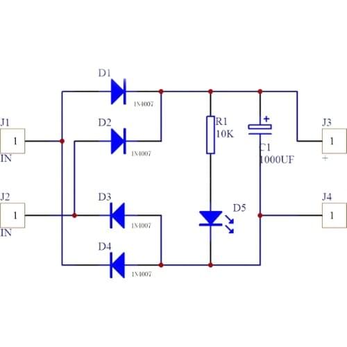 AC-DC Converter 6/12/24V To 12V Full-bridge Rectifier Filter Power Supply Module D08A