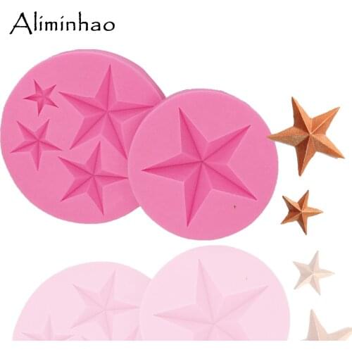 B0962 star cake border dessert moulds DIY Sugarcraft Silicone mold chocolate fondant cake decorating tools