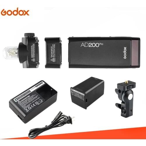 Godox AD200Pro TTL Flash Light Wireless LED Flash Speedlite 5600±200K 2.4G for Nikon Sony Fujifilm Olympus Pentax Canon Cameras