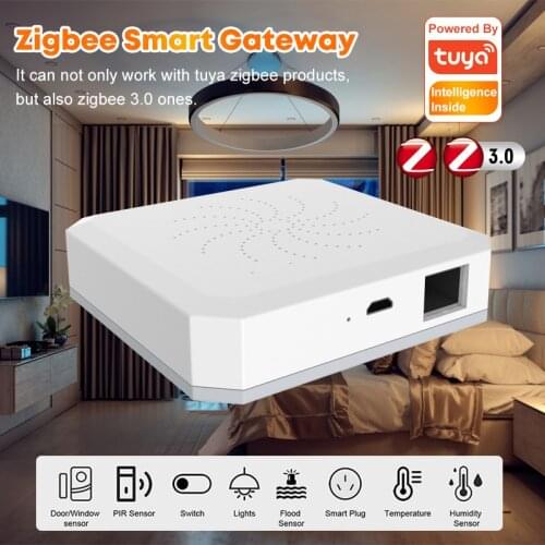 Household Intelligent Gateway Hub Tuya Zigbee Smart Life Wired Remote Controller Works With Google Assistant/Home And Alexa