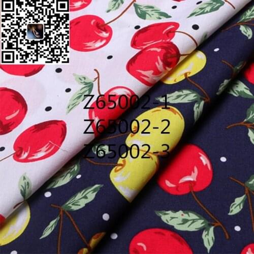 100% cotton fruit print cotton poplin childrens dress dress fashion womens shirt fabric DIY clothing home textile material