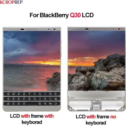 For BlackBerry Q30 LCD Display Touch Screen With Fram With Keyboard Digitizer Assembly Replacement Accessory 100% New 4.5"