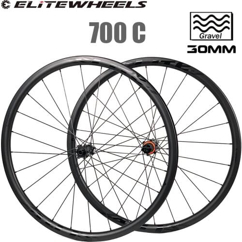 ELITEWHEELS Gravel Road Disc Brake Carbon Wheelset 29*30mm Tubeless Ready DT Swiss And 13 Types Of Hubs For Cyclocross Wheels