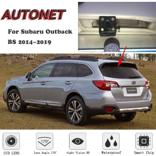 AUTONET Backup Rear View camera For Subaru Outback BS 2014 2015 2016 2017 2018 2019 Night Vision license plate camera