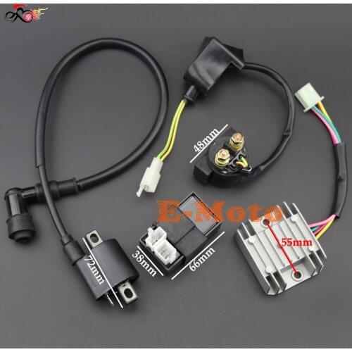 Ignition Coil CDI UNIT Regulator Rectifier Solenoid Relay For Chinese 150cc 200cc 250cc PIT Quad Dirt Bike ATV Buggy NEW