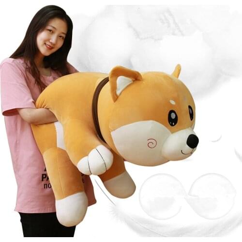 Kawaii Shiba Inu plush doll jumbo cute plush dog toy girl sleeping pillow for children friend gift 100cm 120cm 150cm DY50411