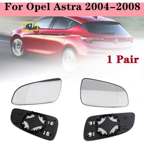 1 Pair Left&Right Rear View Side Mirrors for Opel Astra 2004-2008 Heated Mirror Heating Rearview Mirror Glass 6428786 13141985