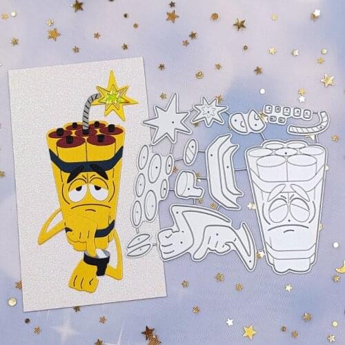 Firecracker Metal Cutting Dies Stencil DIY Scrapbook Album Paper Card Template