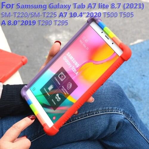 Soft Silicon Shockproof Case For Samsung Galaxy Tab A7 Lite 2021 8.7 T220 T225 A7 10.4 2020 T500 T505 A 8.0 2019 T290 T295