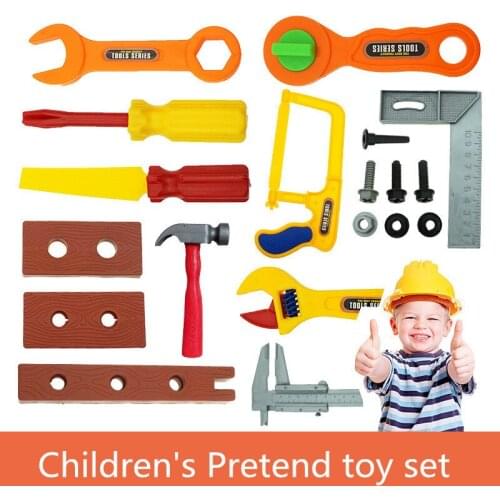 19pcs/lot Plastic ABS Baby Garden Tool Set Simulation Repair Tool Toy Early Learning&Education Play Hourse toys for Children
