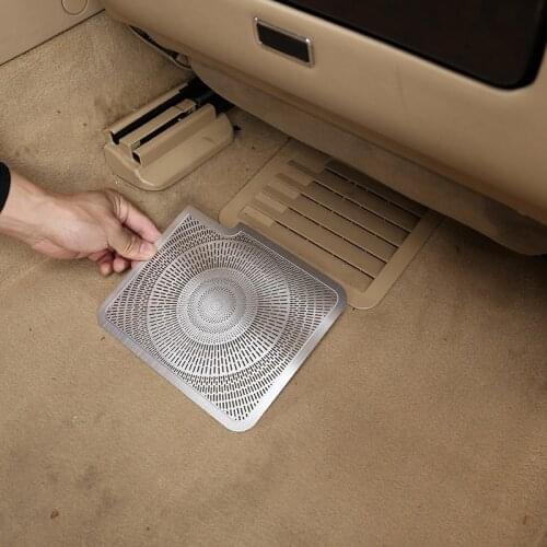 For Mercedes-Benz S Class W221 2008-2012 Stainless Steel Silver Car Seat Under Air Outlet Frame Trim Stickers Car Accessories