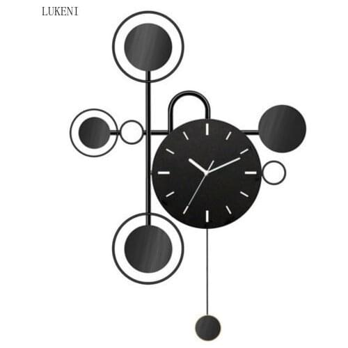 Nordic Wall Clock Living Room Home Fashion Modern Minimalist Creative Personality Wall Mute Clock Art Decoration Wall Watch