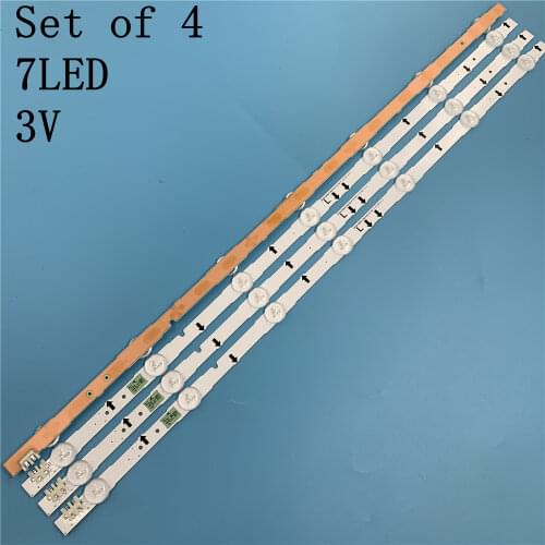 New Kit) 4 PCS 7LED 65CM LED backlight strip for samsung UE32H5570S 32H5000 UN32J5003AF D4GE-320DC1-R1 R2 Bn96-30443A 3044A