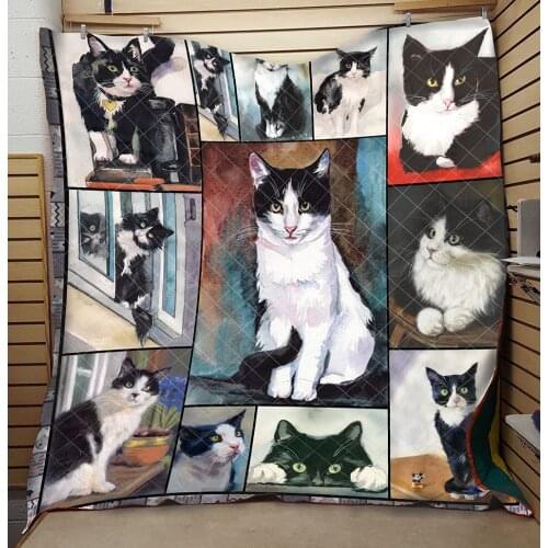 Cartoon Cat Quilt Fashion Creative Soft Kids School Adults Bed Summer Cool Quilt Comfortable Hot Sale Dropshipping