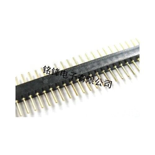 Original new 100% connector pin row 1.27mm single row of round needle 1X50p straight needle