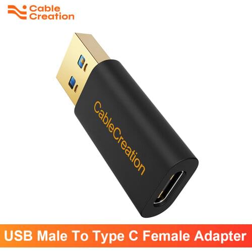 USB 3.0 A to USB C Adapter, CableCreation USB 3.0 Male to Type C Female Converter, Compatible with USB C Cable, Hubs, PC etc