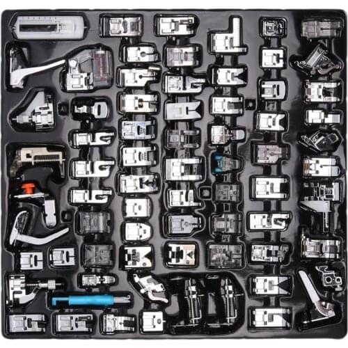 32 52 62 72pcs Domestic Sewing Machine Foot Presser Braiding Blind Stitch Darning Presser Feet Kit Set Stitch Accessories