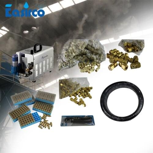 Fog system mist cooling system 120pcs nozzle dust control misting system