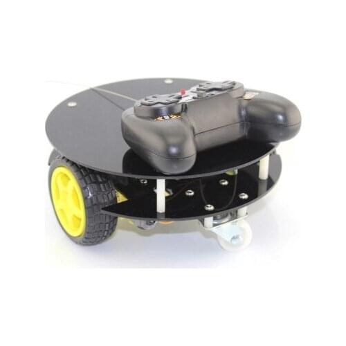 Feichao Round Chassis 2WD DIY Smart Vehicle Remote Control RC Robot Obstacle Avoidance Car Electronic Education Kit Unassembly
