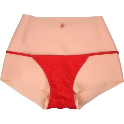 Silicone Realistic Vagina Panties Shemale Crossdresser Pussy Pants Transgender Artificial Sex Fake Underwear Enhancer Hip 4G