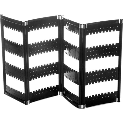 Foldable Necklace Stand Plastic Jewelry Display Stand Sn Earring Rack Storage Rack Practical Shelf Black