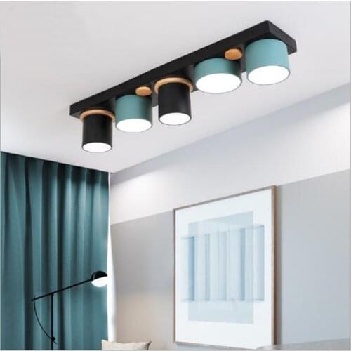Modern Chandelier Nordic 5 Heads Macaron Personality Design Creative Dining Living Room Simple Fixture Lighting