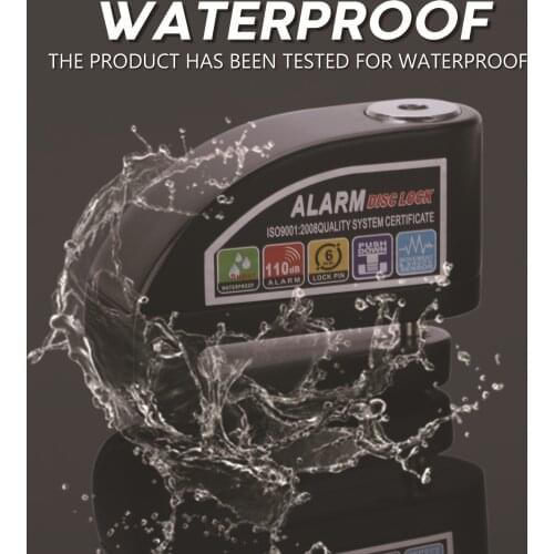 Alarm Disc Brake Lock Motorcycle Lock Anti Theft Lock Brake Disc Electric Vehicle Lock Battery Bike Lock Mountain Bike