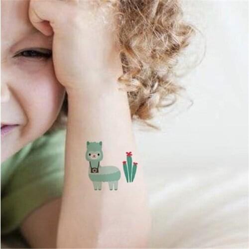 10pcs/lot Kids Tattoo Temporary Tattoos Cartoon Unicorn Horse Fake Tattoo Sticker Waterproof Tatto Tatoo Hand Arm For Child Boy