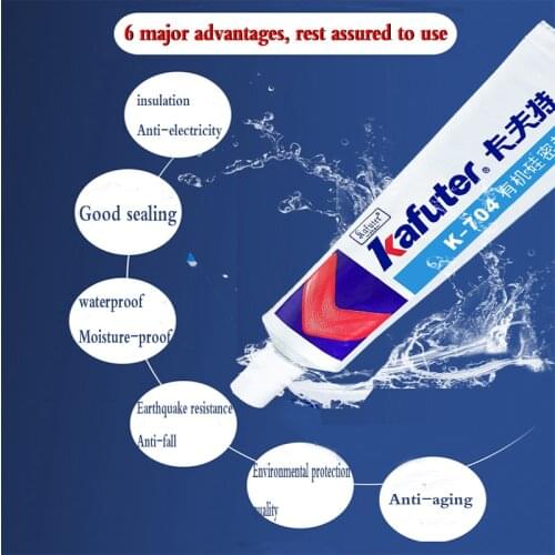 3 pieces of Kafuter K-704 RTV seal insulation heat resistance cold welding metal plastic car and motorcycle repair glue