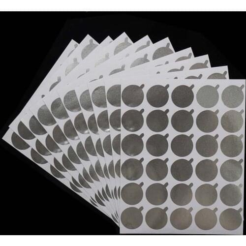 300Pcs Disposable Eyelash Glue Holder Foil Pallet Eyelash Extension Glue Pads Lashes Stickers Stand on Eyelash Jade Stone