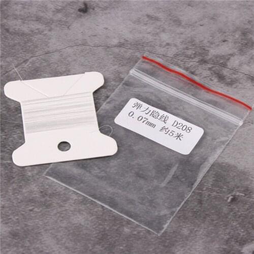 5 Pcs 5M Length 0.07mm Diameter Transparent Self-Pumping Single Elasticity Thread Magic Tricks Magic Props Accessories