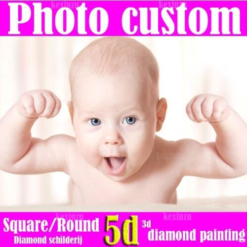 5D DIY Diamond Painting! Private custom! Photo Custom Make Your Own Diamond Painting Full Drill Diamond Rhinestone Embroidery BK