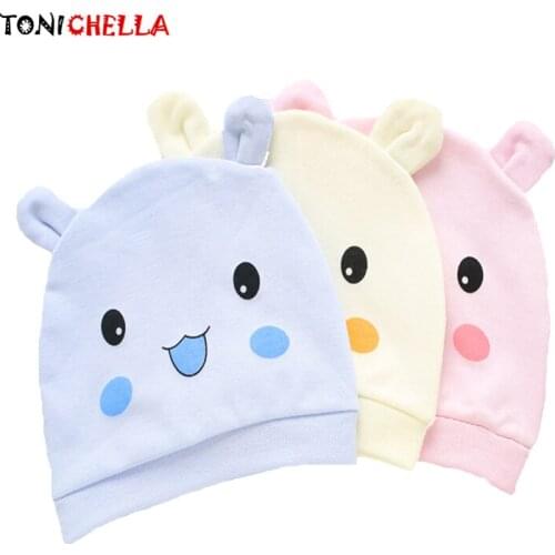 Baby Hat Newborns Cute Cotton Handmade Caps Boys Girls Children Kids Cap Warm Soft Autumn Spring Infant Toddler Hats CL5243