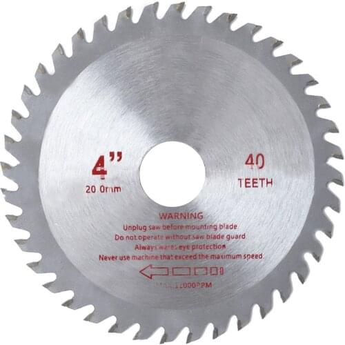 4'' SawBlade Disc for Angle Grinder 20mm Wood Cutting Discs Circular 40Teeth